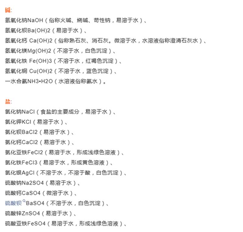 初中化学必须记住的元素符号和化学式，复习必背！