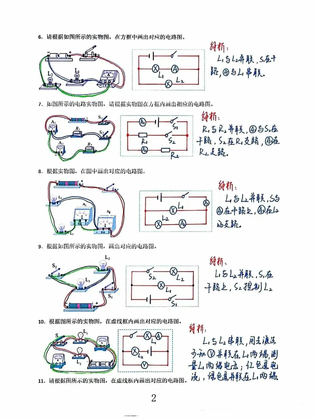 九年级物理：常考电路图作图方法大全，考点都在这里了！
